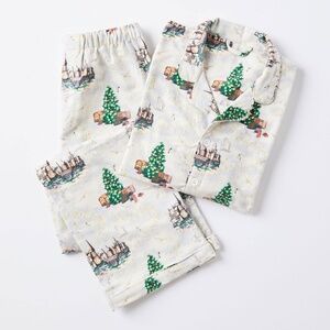 Harry Potter Hogwarts Teen Christmas Organic Flannel Pajama Set - PBT